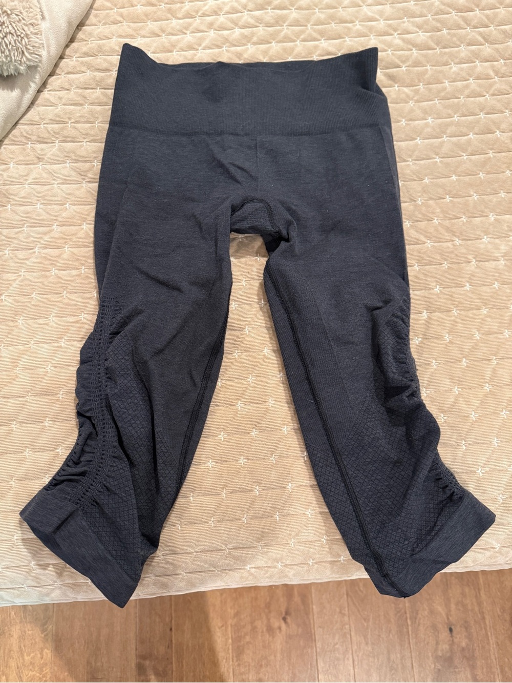 2 pair of Lululemon Textured Capri Leggings
